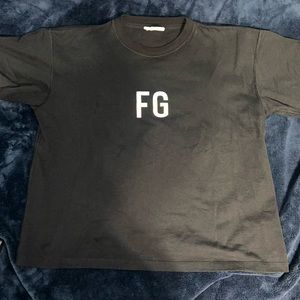 Fear of God Iridescent Graphic Black T-Shirt Sz. M